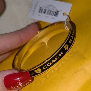 Coach Heart And Star Bangle Bracelet